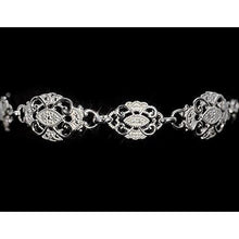 Afbeelding in Gallery-weergave laden, Dames armband 5 karaat diamant witte sieraden 14K - harrychadent.nl
