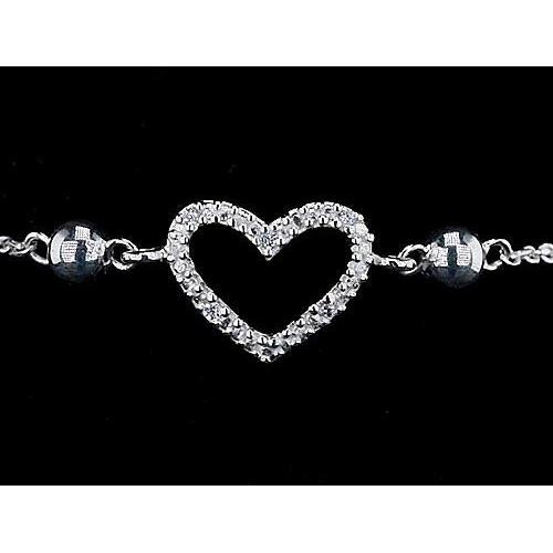Dames armband diamant hartvormige 2 karaat sieraden - harrychadent.nl
