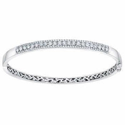 Dames armband sieraden 3 karaat wit goud ronde diamant