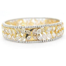 Afbeelding in Gallery-weergave laden, Dames diamanten armband 40,50 karaat tweekleurig goud 14K Prong sieraden - harrychadent.nl
