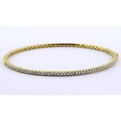 Dames diamanten armband 5 karaat geel goud 14K sieraden Nieuw
