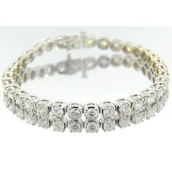 Natuurlijk Diamanten Armband 8.50ct - Witgoud 14K