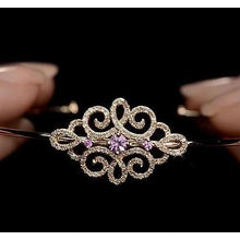 Afbeelding in Gallery-weergave laden, Dames diamanten armband roze saffier 5 karaat geel goud 14K - harrychadent.nl
