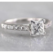 Afbeelding in Gallery-weergave laden, Dames prinses diamanten verlovingsring 1,50 karaat wit goud 14K - harrychadent.nl
