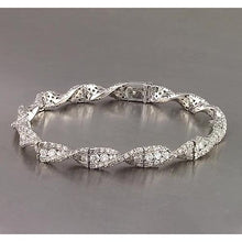 Afbeelding in Gallery-weergave laden, Dames ronde diamanten armband 8 karaat sieraden Nieuw - harrychadent.nl
