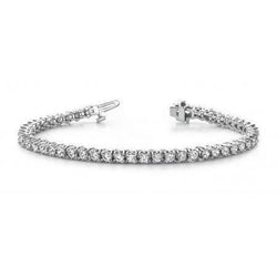 Dames Sprankelende 8.50 Karaat Ronde Natuurlijke uit de aarde gewonnen Diamanten Lady Tennisarmband