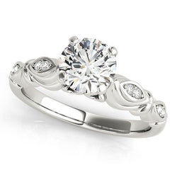 Dames vintage stijl diamanten verlovingsring 1.90 karaat massief WG 14K