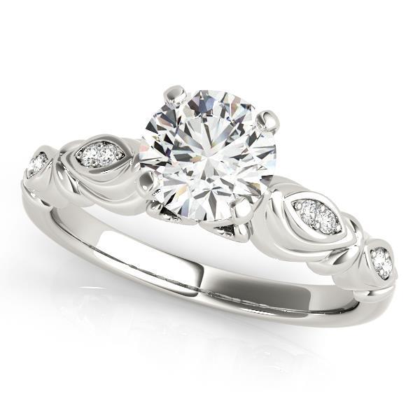 Dames vintage stijl diamanten verlovingsring 1.90 karaat massief WG 14K - harrychadent.nl