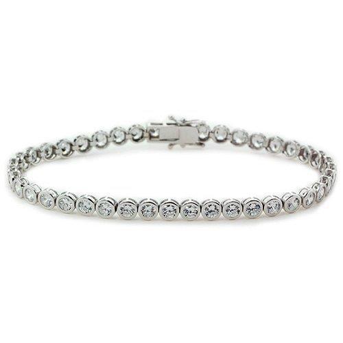 Dames Bezel Ronde Echt Diamanten Tennisarmband 6,30 Karaat Fijne Sieraden - harrychadent.nl