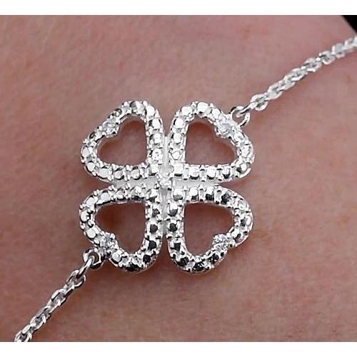 Dames Echt Diamanten Armband 2 karaat Hartvorm Sieraden Nieuw - harrychadent.nl