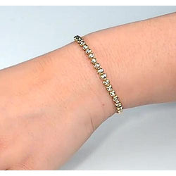 Dames Echt Diamanten Tennisarmband 4 karaat Ronde Sieraden Nieuw