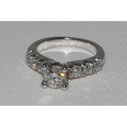 Dames Echt Diamanten Verlovingsring 2,51 Ct Witgoud