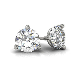Natuurlijke Diamanten Oorbel 2ct - Witgoud 14K
