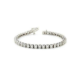 Natuurlijk Diamanten Armband 14ct - Witgoud 14K