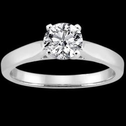 Diamant 1,51 karaat solitaire ring wit goud Nieuw