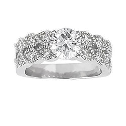 Diamant Engagement Vintage Style Ring Band Set 2,80 karaat Nieuw