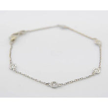 Afbeelding in Gallery-weergave laden, Diamant ronde armband 1.50 karaat bezel set sieraden Nieuw - harrychadent.nl
