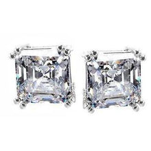 Afbeelding in Gallery-weergave laden, GIA-gecertificeerd Natuurlijke uit de aarde gewonnen diamant Asscher geslepen Oorknopjes 2.08 karaat dames platina
