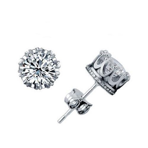 Diamanten Dames Oorknopjes 2,50 Karaat Witgoud 14K - harrychadent.nl