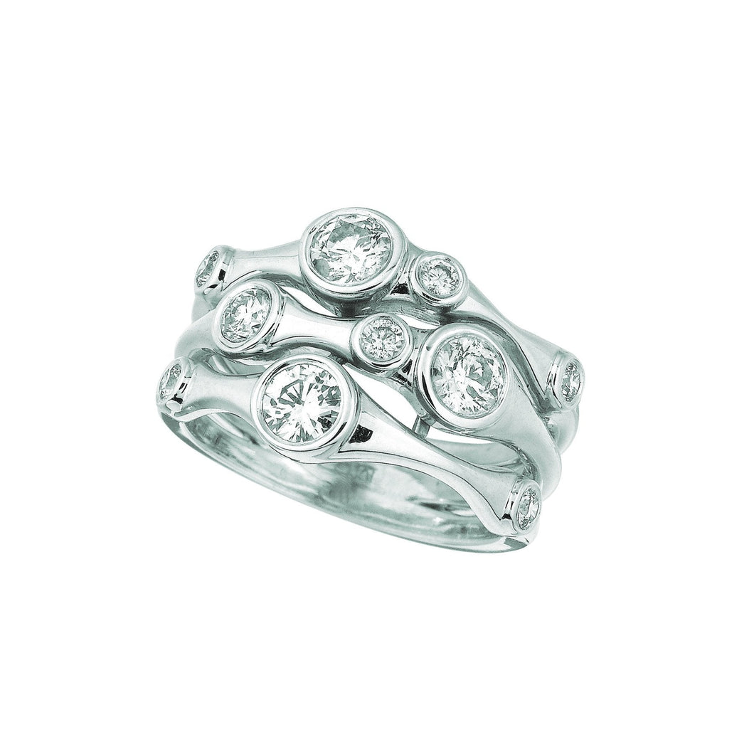 Diamanten Fancy Ring 1.10 Karaat 14K Witte Herensieraden Nieuw - harrychadent.nl