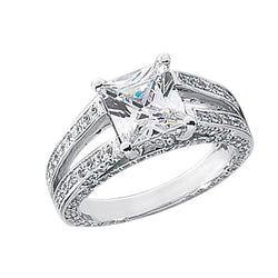 Diamanten Jubileum Fancy Ring 3,51 Karaat Prinses Diamant Goud Wit