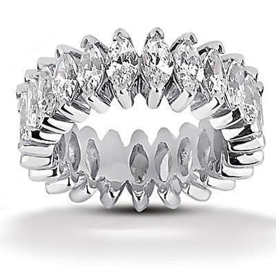 Diamanten Markiezin Cut Eternity Band 4,60 Ct Sieraden Nieuw - harrychadent.nl