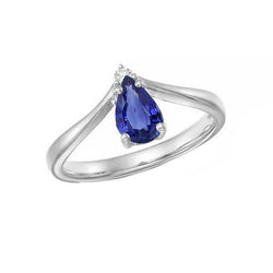 Diamanten Sieraden Peer Ceylon Saffier Jubileumring 1,25 Karaat