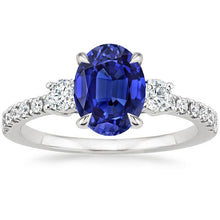 Afbeelding in Gallery-weergave laden, echte round diamant 4.50karaat ring vooraanzicht
