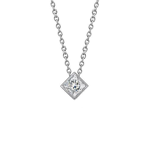 Diamanten Solitaire hanger 0,75 ct. F Vs1 diamant Nieuw - harrychadent.nl