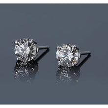 Afbeelding in Gallery-weergave laden, Diamanten Stud Earring 1.50 Karaat Prong Rond Wit Goud 14K - harrychadent.nl

