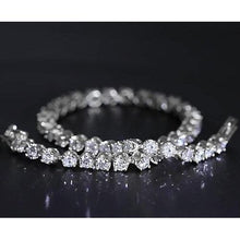 Afbeelding in Gallery-weergave laden, Diamanten Tennisarmband Prong Set 8,60 Karaat Witgoud 14K Sieraden - harrychadent.nl
