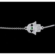 Afbeelding in Gallery-weergave laden, Diamanten armband Cabochon Colombiaanse groene smaragd 1,75 karaat - harrychadent.nl
