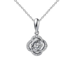 Diamanten hanger ketting 1,24 karaat natuurlijke briljant geslepen wit goud 14K