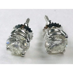 Diamanten oorknopjes 1,80 karaat witgoud 14K