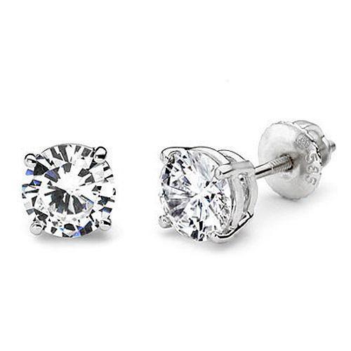 Diamanten oorknopjes 1.5 ct. Witgouden 14K diamanten sieraden - harrychadent.nl