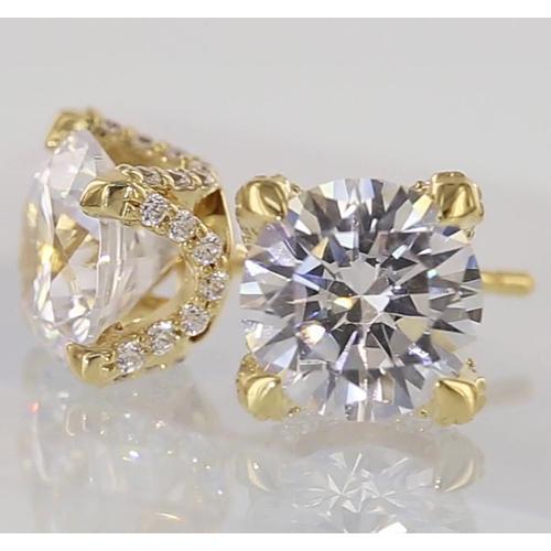 Diamanten oorknopjes 2,80 karaat - harrychadent.nl