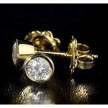 Afbeelding in Gallery-weergave laden, Diamanten oorknopjes geel goud 14K rond G Vs1 1,50 karaat - harrychadent.nl
