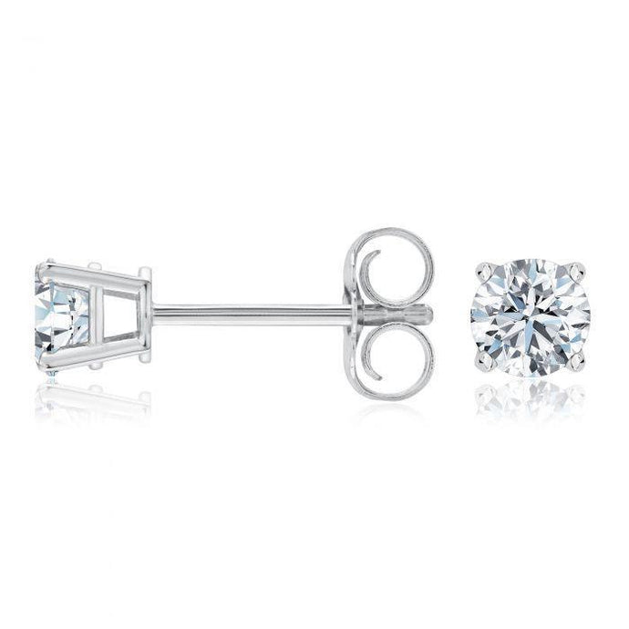 Diamanten oorknopjes natuurlijke ronde geslepen 1,50 karaat F Vs1 - harrychadent.nl