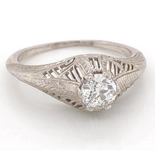 Afbeelding in Gallery-weergave laden, Diamanten ring 1 karaat vintage stijl filigraan Milgrain mannen Nieuw - harrychadent.nl

