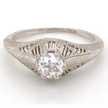 Afbeelding in Gallery-weergave laden, Diamanten ring 1 karaat vintage stijl filigraan Milgrain mannen Nieuw - harrychadent.nl

