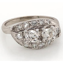 Afbeelding in Gallery-weergave laden, Diamanten ring 2,34 karaat antieke stijl filigraan wit goud Nieuw - harrychadent.nl
