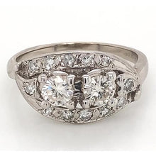 Afbeelding in Gallery-weergave laden, Diamanten ring 2,34 karaat antieke stijl filigraan wit goud Nieuw - harrychadent.nl

