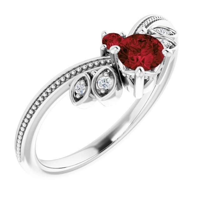Diamanten ring antieke stijl 1 karaat Milgrain sieraden edelsteen - harrychadent.nl