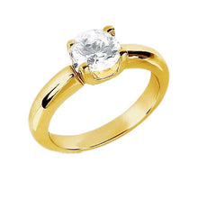 Afbeelding in Gallery-weergave laden, Diamanten solitaire ring 0,75 ct. Geelgouden nieuwe sieraden - harrychadent.nl
