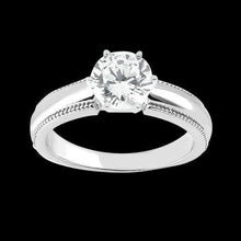 Afbeelding in Gallery-weergave laden, Diamanten solitaire ring antieke stijl wit goud 14K 1,01 karaat - harrychadent.nl
