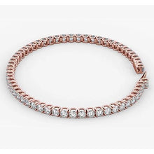 Afbeelding in Gallery-weergave laden, Diamanten tennisarmband 5,90 karaat roségouden 14K sieraden - harrychadent.nl
