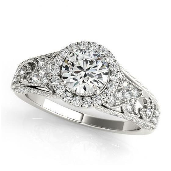 Diamanten verlovingsring 1,25 karaat antieke stijl vrouwen sieraden Nieuw - harrychadent.nl
