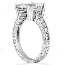 Afbeelding in Gallery-weergave laden, Diamanten verlovingsring 1,50 ct. Vintage stijl wit goud 14K - harrychadent.nl
