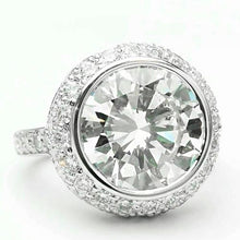 Afbeelding in Gallery-weergave laden, Diamanten verlovingsring Halo Ring 3,34 karaat ronde diamanten witgoud 14K sieraden - harrychadent.nl
