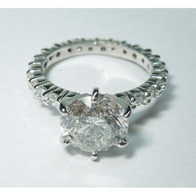 Afbeelding in Gallery-weergave laden, Diamanten verlovingsring geaccentueerd 5,25 karaat witgoud 14K - harrychadent.nl
